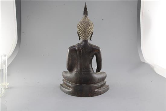 A Thai bronze seated figure of Buddha, 19th / 20th century, 38cm